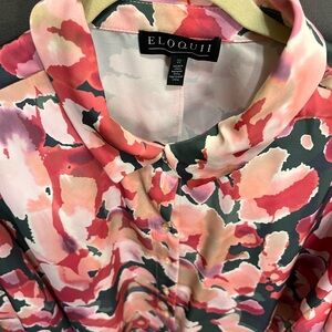 Eloquii Floral Blouse Lot 62